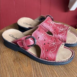 Clarks Women's Red  sandals